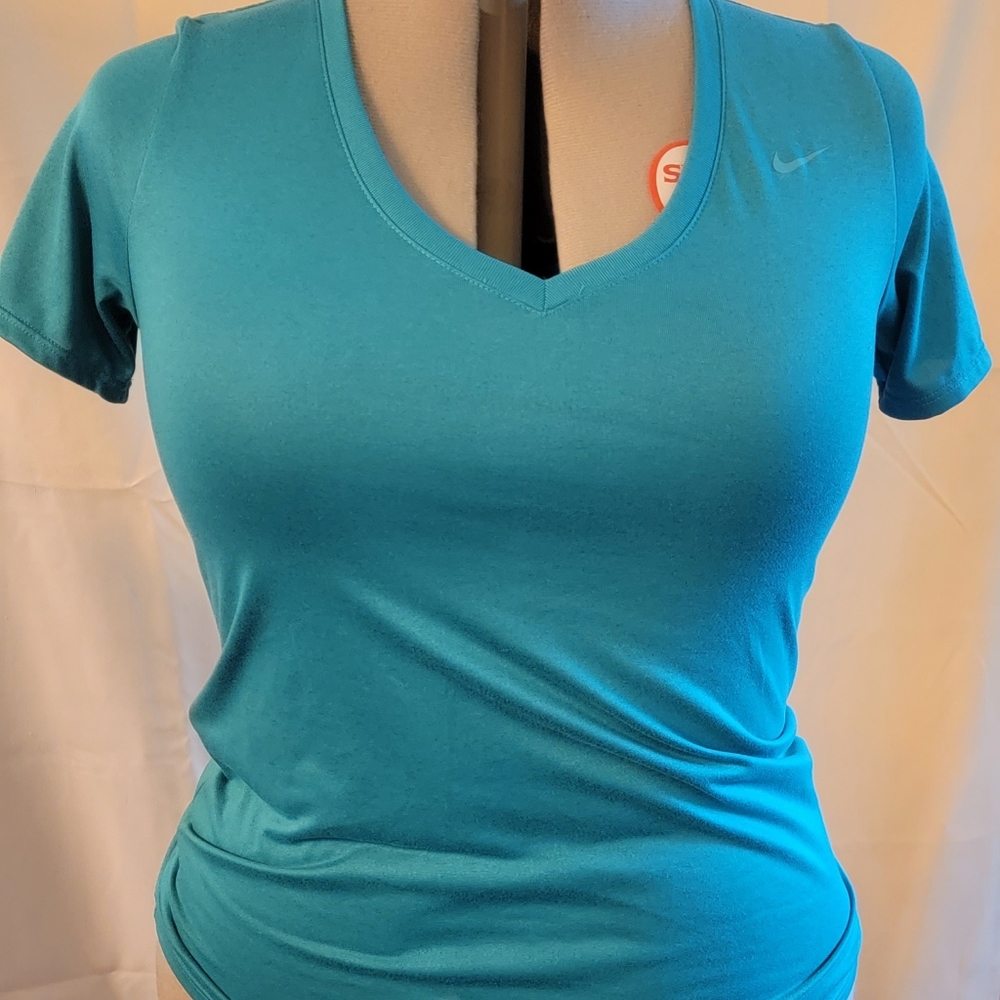 Nike Dri Fit Athletic shirt Teal Lg